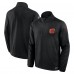 Calgary Flames Fanatics Black Authentic Pro Rink Quarter-Zip Top