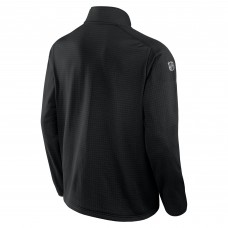 Calgary Flames Fanatics Black Authentic Pro Rink Quarter-Zip Top