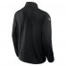 Calgary Flames Fanatics Black Authentic Pro Rink Quarter-Zip Top