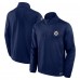 Кофта на короткой молнии Winnipeg Jets Fanatics Navy Authentic Pro Rink