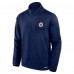 Кофта на короткой молнии Winnipeg Jets Fanatics Navy Authentic Pro Rink