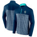 Seattle Kraken Fanatics Deep Sea Blue Iconic Defender Quarter-Zip Jacket