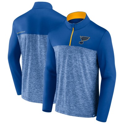 St. Louis Blues Fanatics Blue Iconic Defender Quarter-Zip Jacket