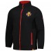 Calgary Flames Fanatics Black Woven Rink Full-Zip Jacket