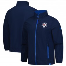 Кофта на молнии Winnipeg Jets Fanatics Navy Authentic Pro Rink Coaches