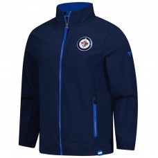Кофта на молнии Winnipeg Jets Fanatics Navy Authentic Pro Rink Coaches