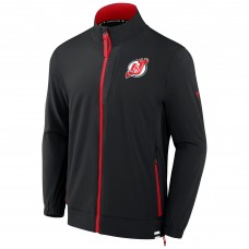 Кофта на молнии New Jersey Devils Fanatics Black Authentic Pro Rink Coaches