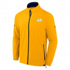 Nashville Predators Fanatics Gold Authentic Pro Rink Coaches Full-Zip Jacket