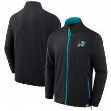 San Jose Sharks Fanatics Black Authentic Pro Rink Coaches Full-Zip Jacket San Jose Sharks Fanatics Black Authentic Pro Rink Coaches Full-Zip Jacket