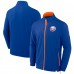 New York Islanders Fanatics Royal Authentic Pro Rink Coaches Full-Zip Jacket