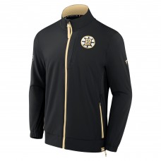 Кофта на молнии Boston Bruins Fanatics Black Authentic Pro Rink Coaches
