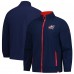 Columbus Blue Jackets Fanatics Navy Authentic Pro Rink Coaches Full-Zip Jacket