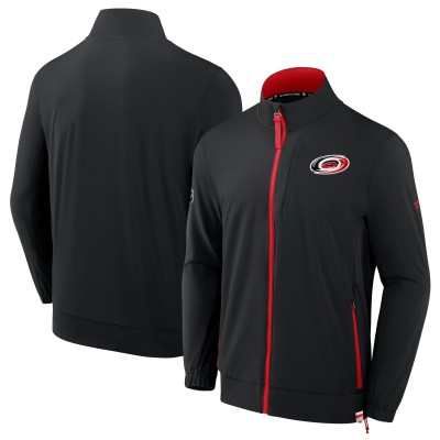 Кофта на молнии Carolina Hurricanes Fanatics Black Authentic Pro Rink Coaches