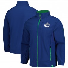 Vancouver Canucks Fanatics Blue Authentic Pro Full-Zip Coaches Jacket