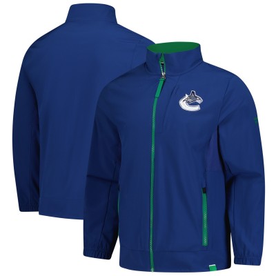 Vancouver Canucks Fanatics Blue Authentic Pro Full-Zip Coaches Jacket