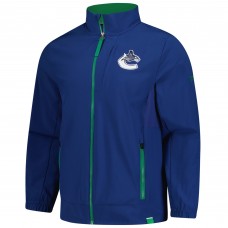 Vancouver Canucks Fanatics Blue Authentic Pro Full-Zip Coaches Jacket