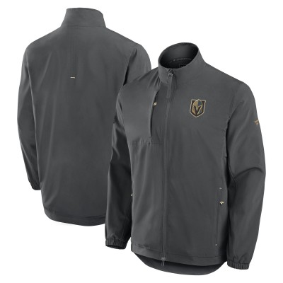 Кофта на молнии Vegas Golden Knights Fanatics Charcoal Authentic Pro Rink Coaches