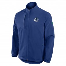 Vancouver Canucks Fanatics Blue Authentic Pro Rink Coaches Full-Zip Jacket