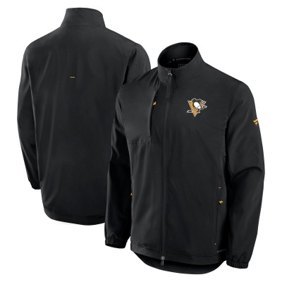 Pittsburgh Penguins Fanatics Black Authentic Pro Woven Jacket