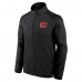 Calgary Flames Fanatics Black Authentic Pro Rink Fleece Full-Zip Jacket