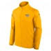 Nashville Predators Fanatics Gold Authentic Pro Rink Fleece Full-Zip Jacket