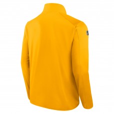 Nashville Predators Fanatics Gold Authentic Pro Rink Fleece Full-Zip Jacket
