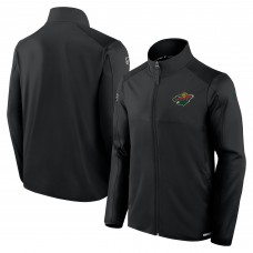 Кофта на молнии Minnesota Wild Fanatics Black Authentic Pro Rink Fleece
