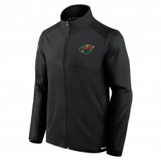 Кофта на молнии Minnesota Wild Fanatics Black Authentic Pro Rink Fleece