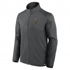 Кофта на молнии Vegas Golden Knights Fanatics Charcoal Authentic Pro Rink Fleece