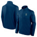 Seattle Kraken Fanatics Deep Sea Blue Authentic Pro Rink Fleece Full-Zip Jacket