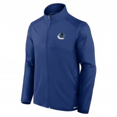 Vancouver Canucks Fanatics Blue Authentic Pro Rink Fleece Full-Zip Jacket