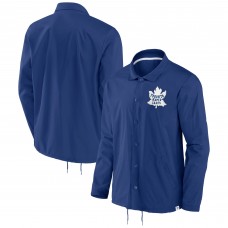 Куртка на кнопках Toronto Maple Leafs Fanatics Blue True Classics Varsity Coach