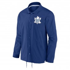 Куртка на кнопках Toronto Maple Leafs Fanatics Blue True Classics Varsity Coach