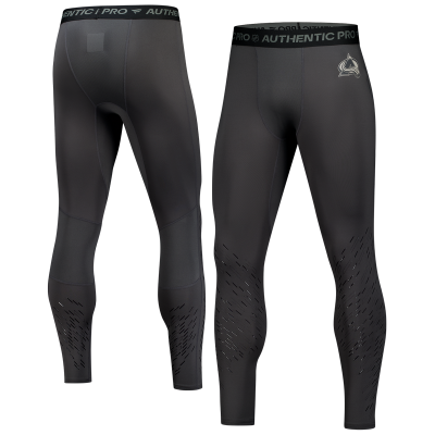 Colorado Avalanche Fanatics Charcoal Authentic Pro Rink Baselayer Pants