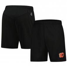 Calgary Flames Fanatics Black Tech Training Shorts