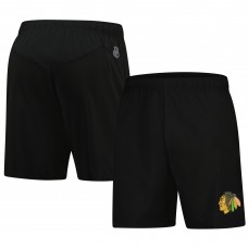 Chicago Blackhawks Fanatics Black Tech Training Shorts