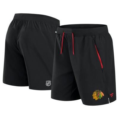Шорты Chicago Blackhawks Fanatics Black Authentic Pro Rink Performance