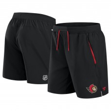 Ottawa Senators Fanatics Black Authentic Pro Rink Performance Shorts