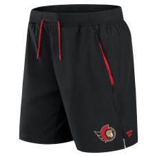 Ottawa Senators Fanatics Black Authentic Pro Rink Performance Shorts