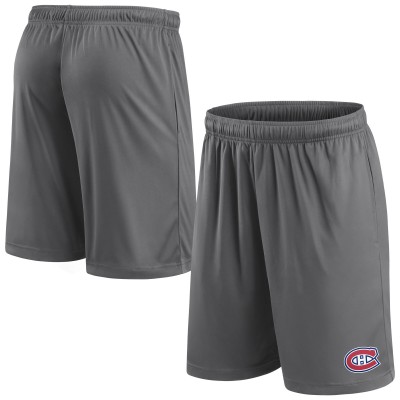 Шорты Montreal Canadiens Fanatics Gray Primary Logo