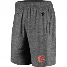 Calgary Flames Fanatics Gray Authentic Pro Off-Ice Shorts