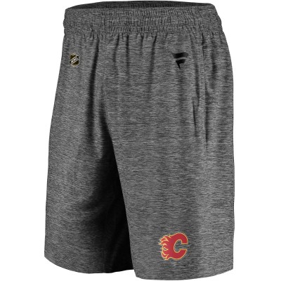 Calgary Flames Fanatics Gray Authentic Pro Off-Ice Shorts