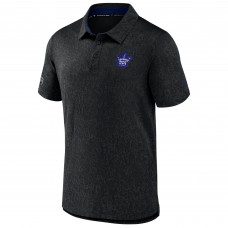 Toronto Maple Leafs Fanatics Black Jacquard Polo