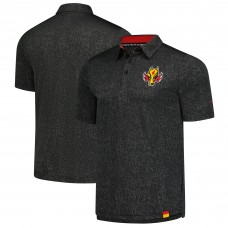 Calgary Flames Fanatics Black Jacquard Polo