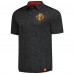Calgary Flames Fanatics Black Jacquard Polo