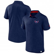 Washington Capitals Fanatics Navy Authentic Pro Jacquard Polo