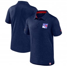 New York Rangers Fanatics Navy Authentic Pro Jacquard Polo New York Rangers Fanatics Navy Authentic Pro Jacquard Polo