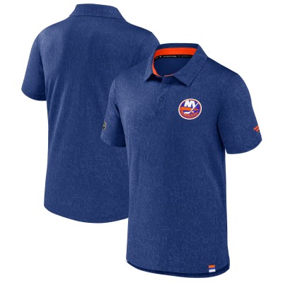 New York Islanders Fanatics Royal Authentic Pro Jacquard Polo