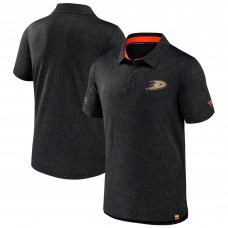 Поло Anaheim Ducks Fanatics Black Authentic Pro Jacquard