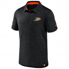 Поло Anaheim Ducks Fanatics Black Authentic Pro Jacquard
